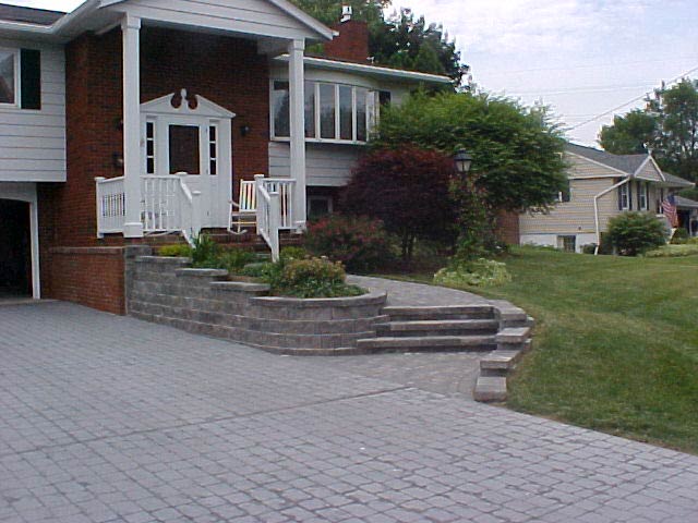 driveway and front walk